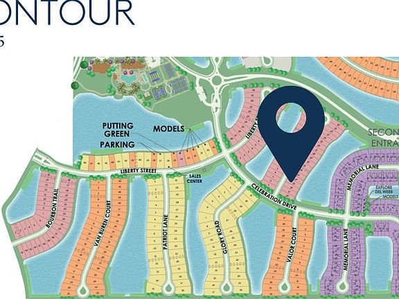 Location of this home within Del Webb Naples