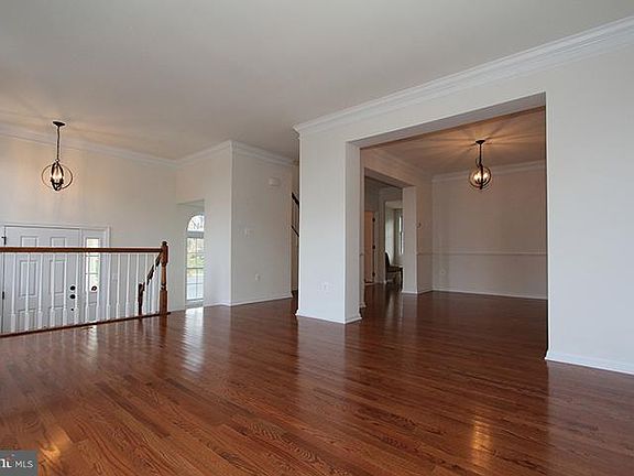 Living room overlooking dining room