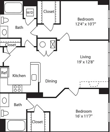 Floor plan 2 Bedroom