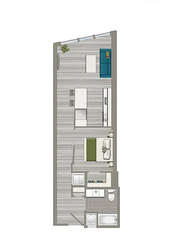 Floor plan Flat-B