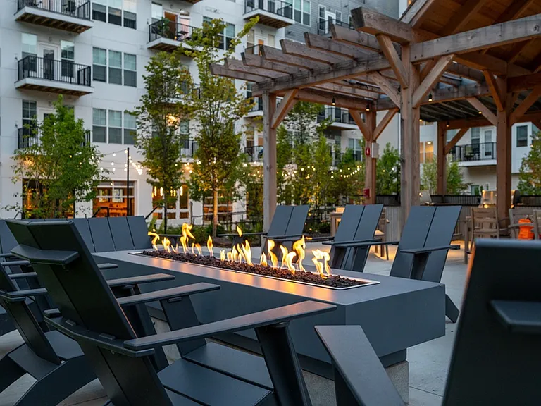 Outdoor Kitchen and Fireside Lounges