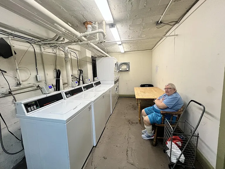 Laundry room in basement.