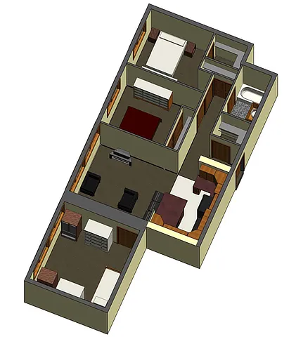 Floor plan 2 bed 1 bath