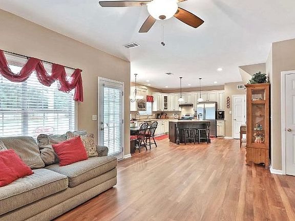 Small living area open to kitchen