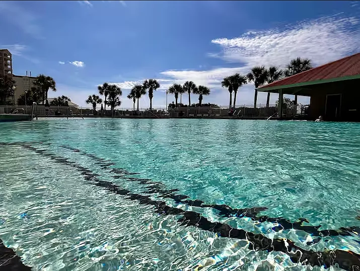 The North Tower Pool, located at the entrance of Barefoot Resort, is one of the largest ionized pools in SC. There are multiple 1.5' islands to relax in the pool.