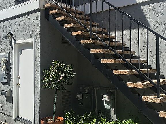 Stairs to apartment unit