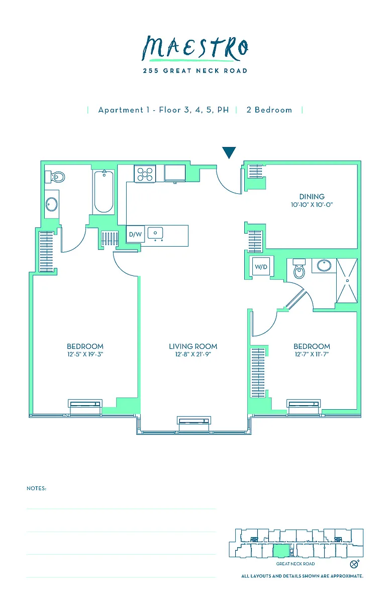 Floor plan 301 2BR w Home Office