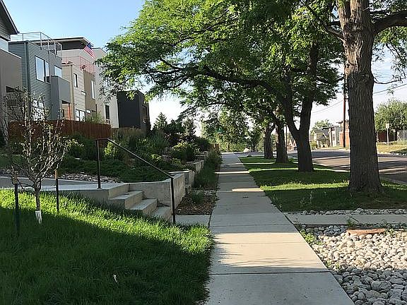 Sidewalk in front