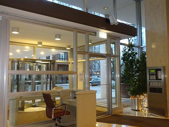 Lobby security desk