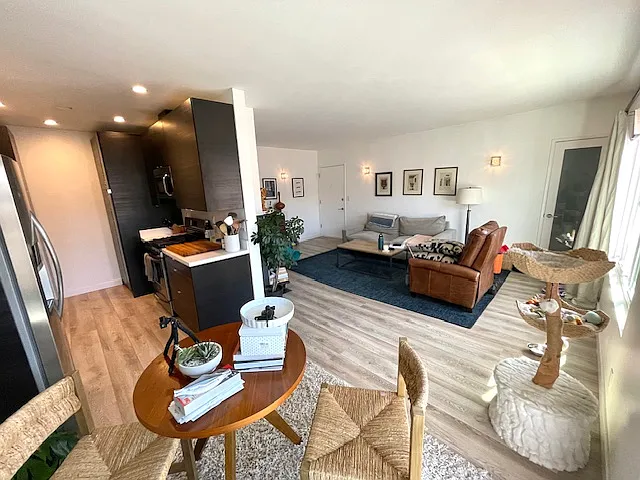 dining room off off kitchen and large living room