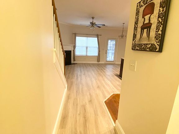 View of living room from front entrance foyer