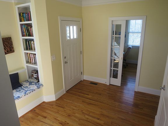 Front door and office