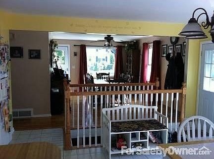 Open kitchen and dining area
