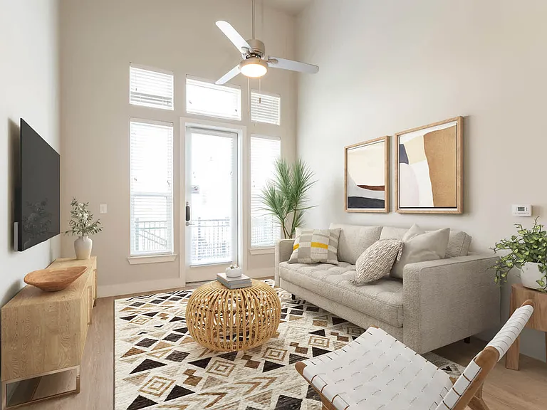 Living Room with Hard Surface Flooring