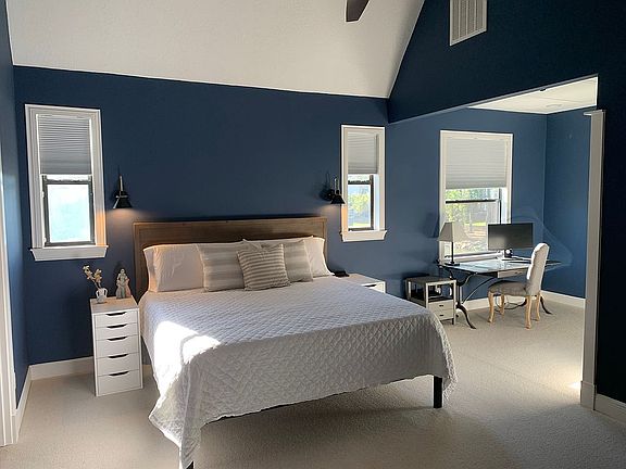 Master bedroom and office