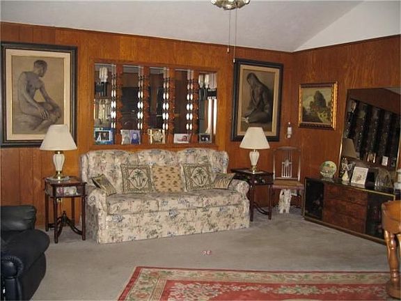 Den with Vaulted Ceiling