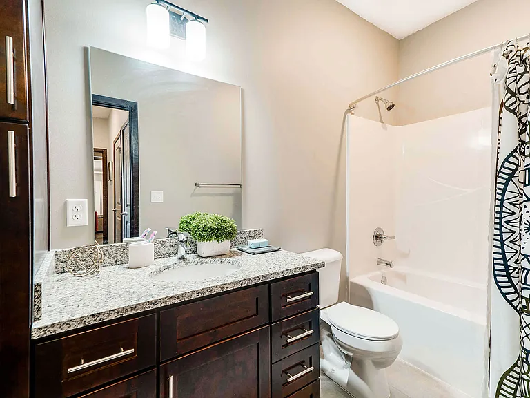 Step into your bathroom that combines contemporary style with everyday functionality for a refreshing experience.