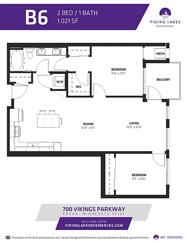 Floor plan $2.22/sq.ft. - B6
