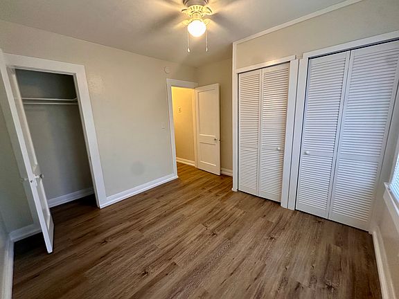 Master bedroom, two closets