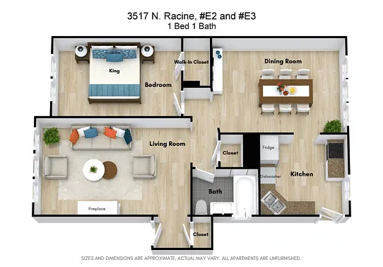 Floor plan 1 Bed