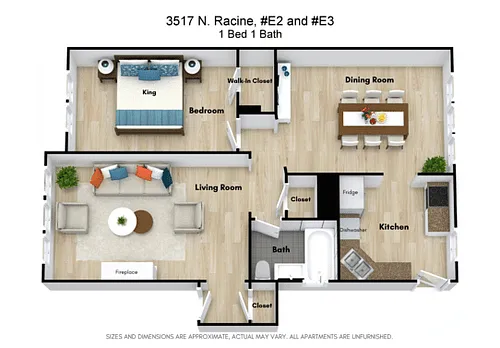 Floor plan 1 Bed
