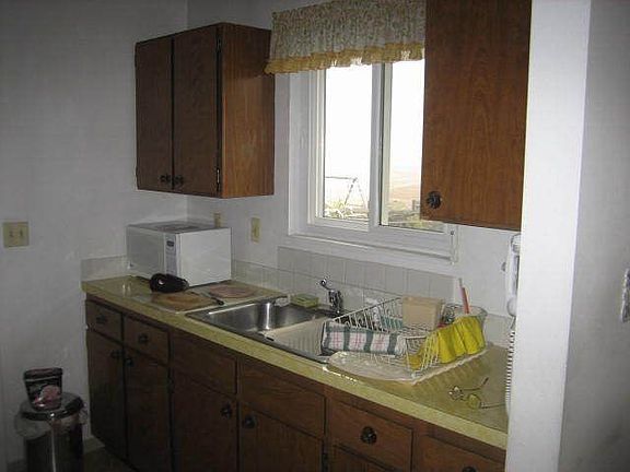 Kitchen view of mountains