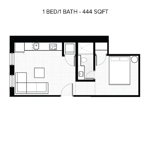 Floor plan 1 Bedroom