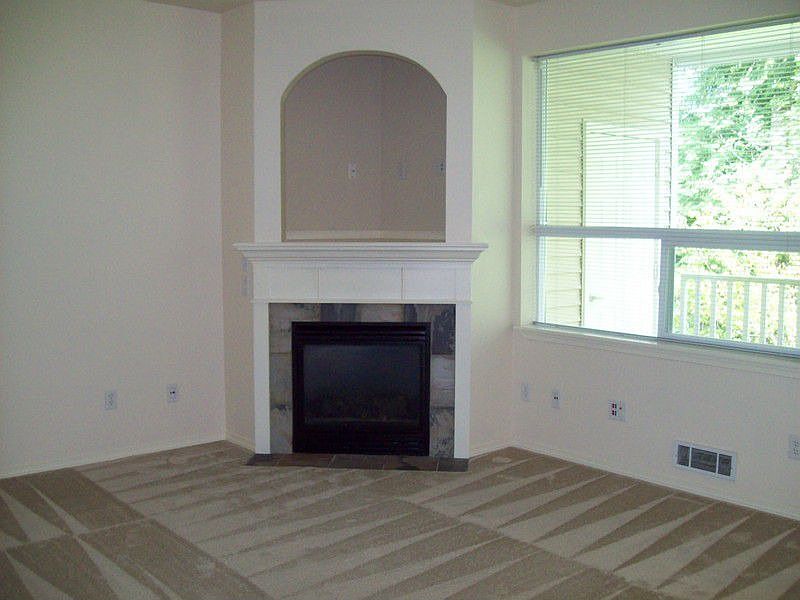 Gas Fireplace with TV Nook