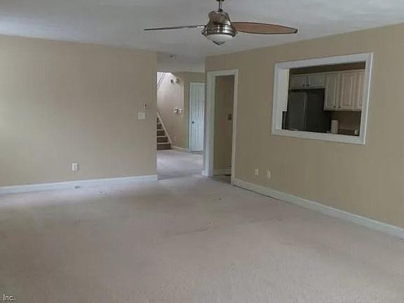 Family room with opening to Kitchen