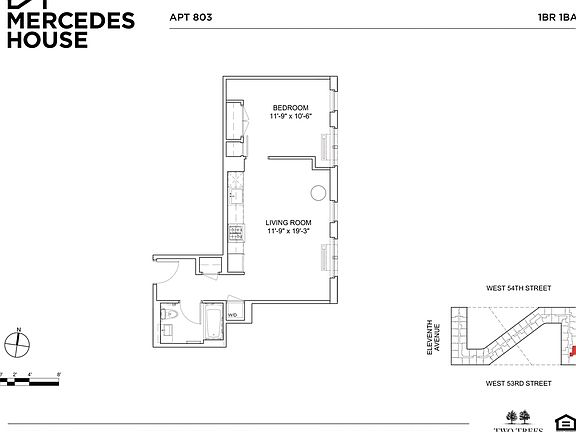 2nd image of 550 W 54th St APT 803