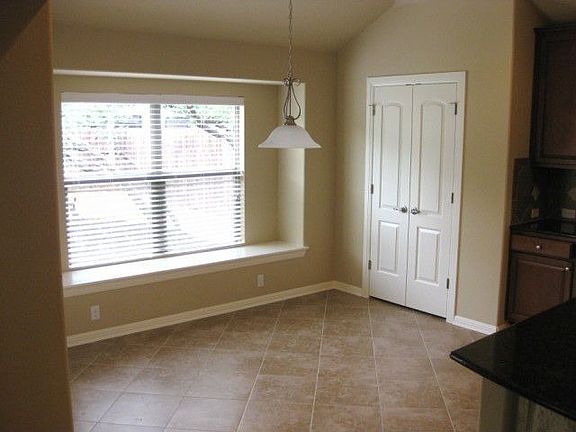 Boxed window seat in kitchen dining