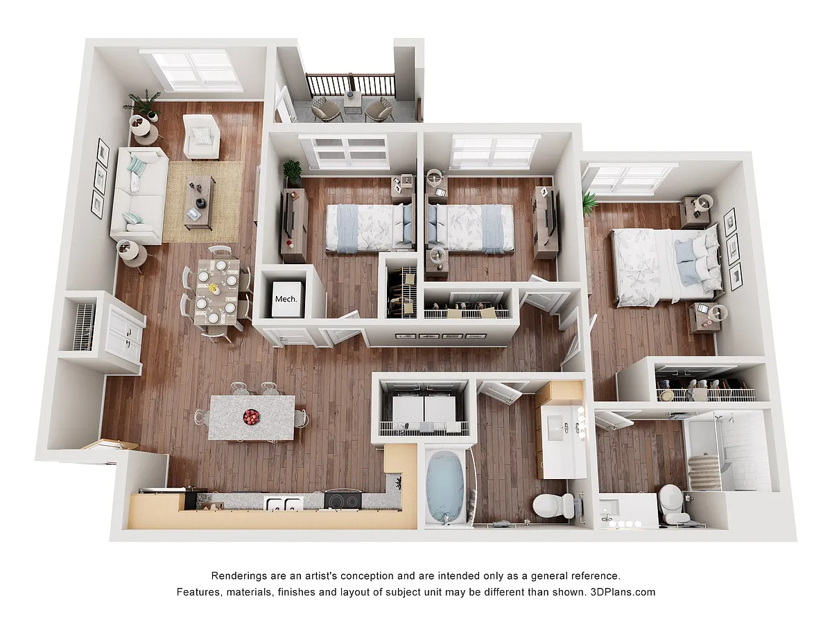 Floor plan 3B