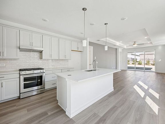 Open island kitchen