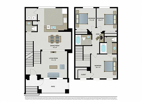 Floor plan Beaconhill Townhome