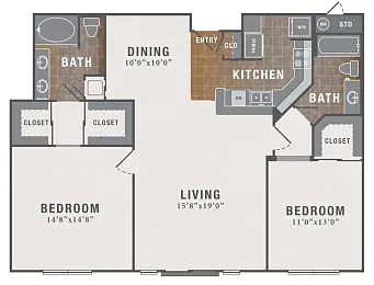 Floor plan B8