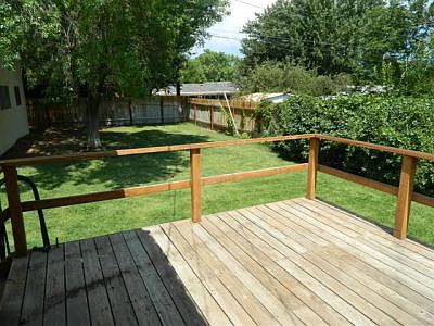 Deck off family room