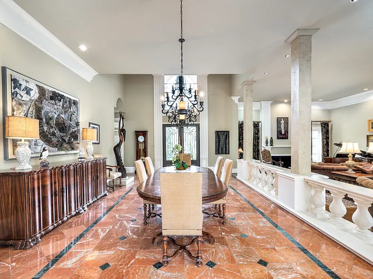 Dining room and front door