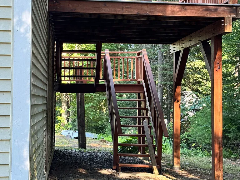 Deck and Stairs into Kitchen