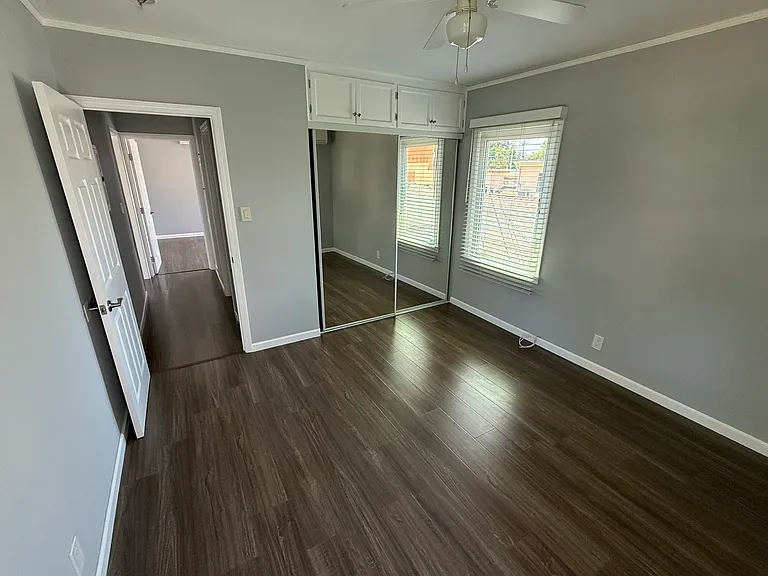 Bedroom 1 with closets