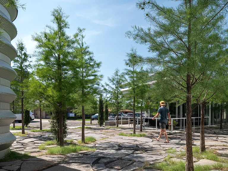 Walking path between the complexes