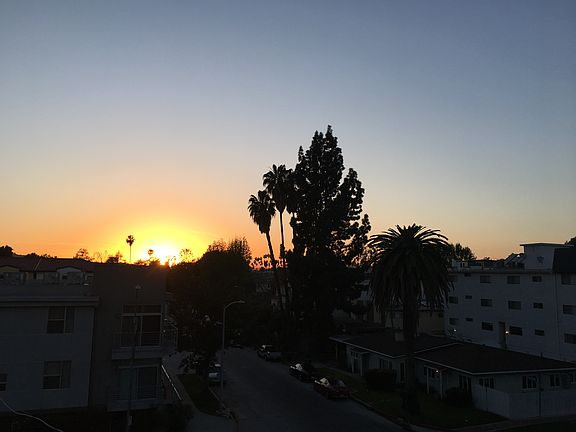 Sunset from private rooftop 