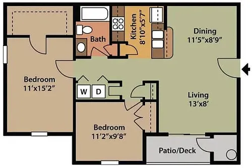 Floor plan The Willow