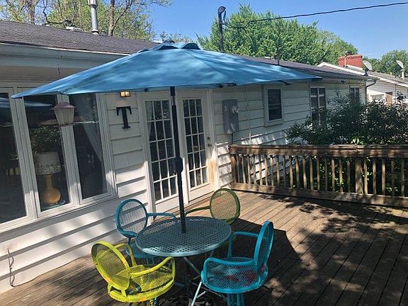 Back deck - accessible from Family Room through French doors