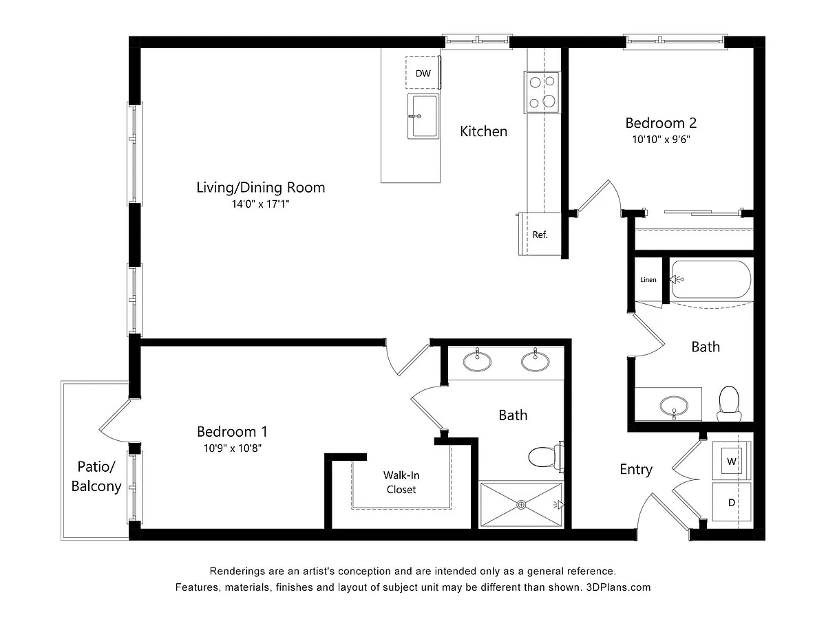 Floor plan B18 ADA