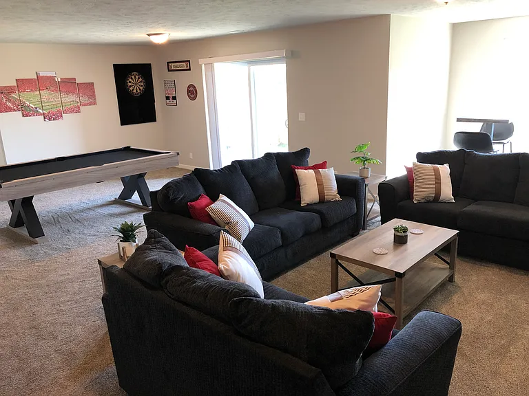 Basement Living Room and Recreation area