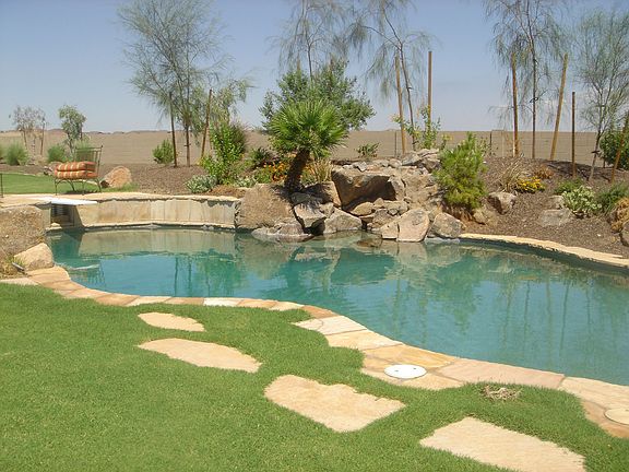 Pool with Waterfall