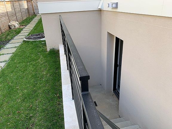 External basement entrance