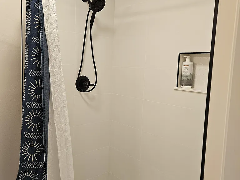 Modern and Bright Tile Shower
