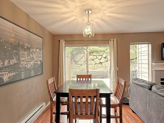 Another look at the spacious dining area. This picture is taken from the kitchen.