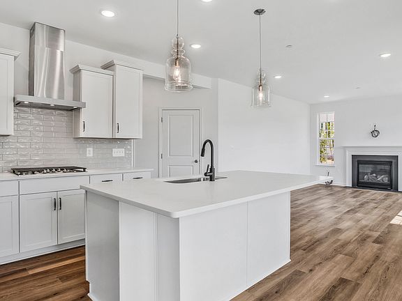 White cabinets in kitchen